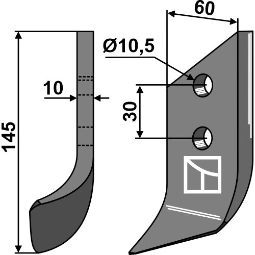 Cuchilla - izda - LS03-CUD-604