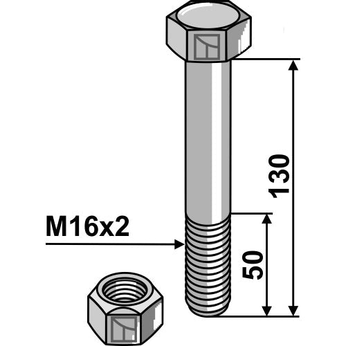 Tornillo - M16 x 2 - 10.9 - LS03-TSM-232