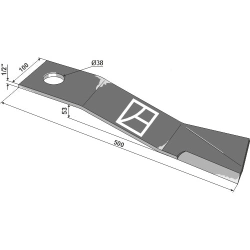 Cuchilla 500mm - LS03-CUD-094
