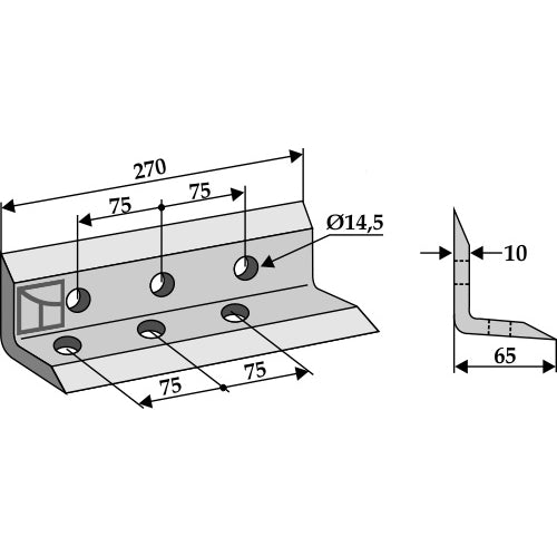 Cuchilla para zanjadora - LS03-DZA-028
