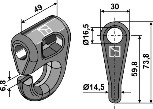 Grillete - cambio rápido - LS03-ARC-160
