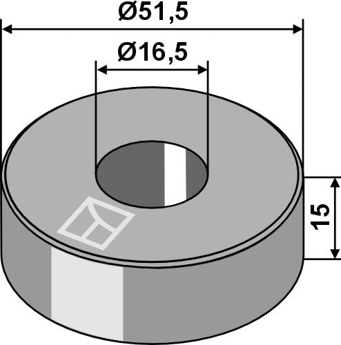 Casquillo 15xØ16,5xØ51,5 - LS03-ARC-166