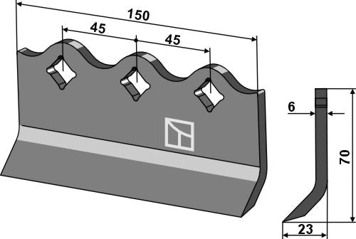 Cuchilla de corte 150x6mm - LS03-CUD-642