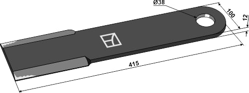 Cuchilla segadora 415mm - LS03-CUD-661