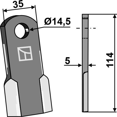 Cuchilla recta - LS03-CUD-667