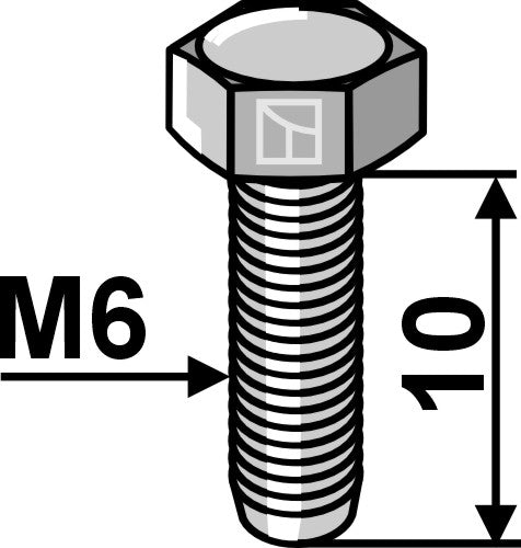 bolţ M6 galvanizat - rosca izquierda - LS03-TSM-246