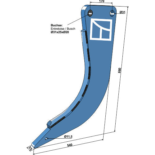 Brazo de subsolador - LS04-SMB-004