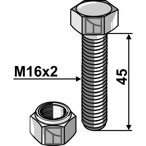 Tornillo - M16 x 45 - LS04-TRT-007