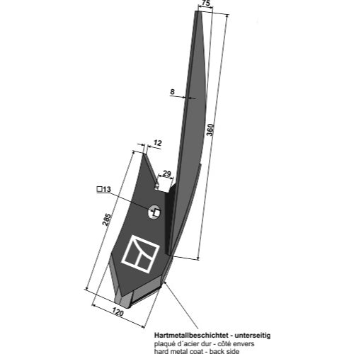 Reja con chapa deflectadora - Drcha - LS04-RJA-176