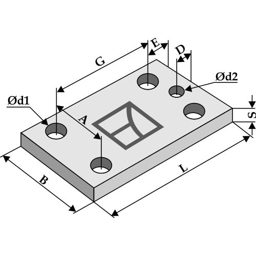 Placa 150x10x100 - LS04-BRE-388