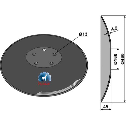 Disco liso con fondo plano - Ø460 - LS04-DSC-009