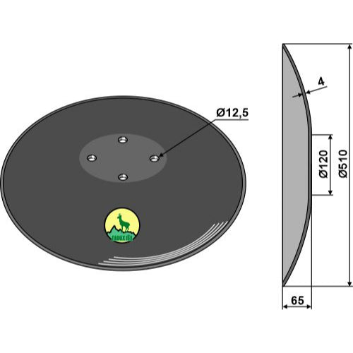 [LS04-DSC-017] Disco liso - Ø510x4 - LS04-DSC-017