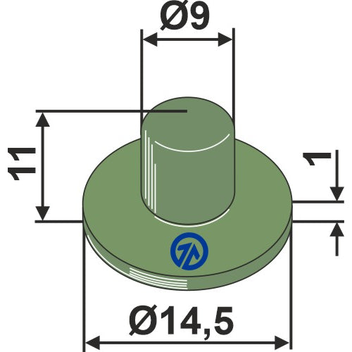 Elemento de muelle en goma - LS04-CSB-049
