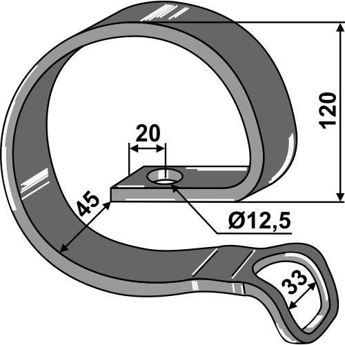 Contramuelle  doble para brazo elástico - LS04-BSA-042