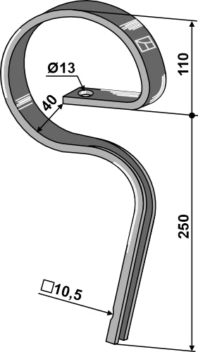 Brazo recto - LS04-BPM-010