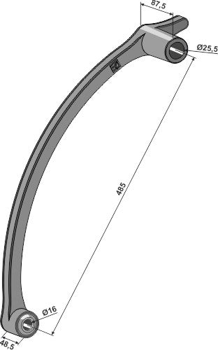 Brazo de montaje, corto con buje largo - LS04-DMB-143