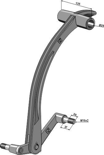 brazo para azada rotativa con cojinete de deslizamiento - LS04-DMB-145