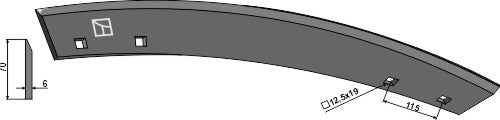 Hoja para rodillo de hoja 737 - Izqda - LS04-HRH-001