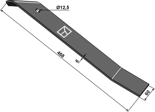 Cuchilla de rastra - izquierda - LS04-HRH-002