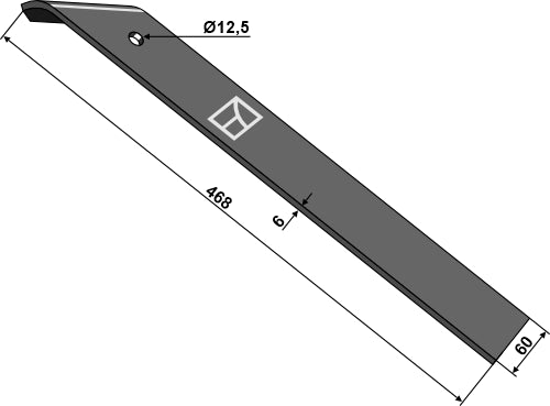 Cuchilla de rastra - recta - LS04-HRH-004