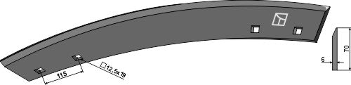 Hoja para rodillo de hoja 737 - derecho - LS04-RJA-465