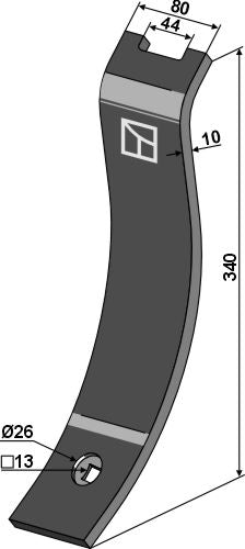 Deflector 340x80mm - LS04-RJA-473