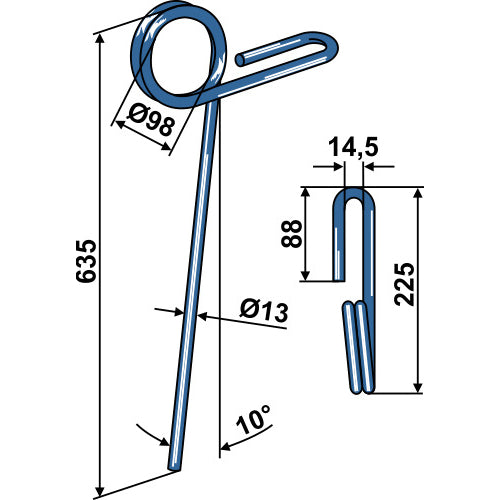 Muelle de rastra - LS05-MRS-108