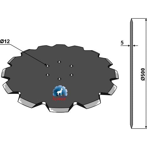 [LS05-DDS-052] Disco plano  - Ø500x5 - LS05-DDS-052