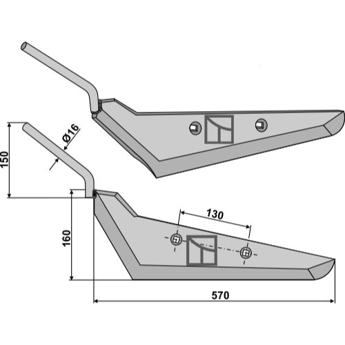 Reja para cosechadora de remolachas - izquierda - LS06-RCR-041