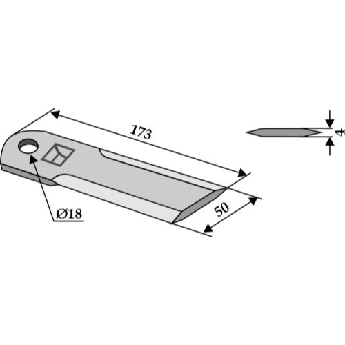 Cuchilla para picador de paja - LS06-CPP-004