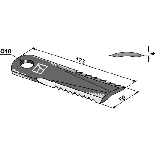 Cuchilla para picador de paja - LS06-CPP-027