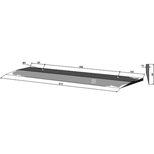 [LS07-CEN-012] Cuchilla lateral 615mm - dcha - LS07-CEN-012
