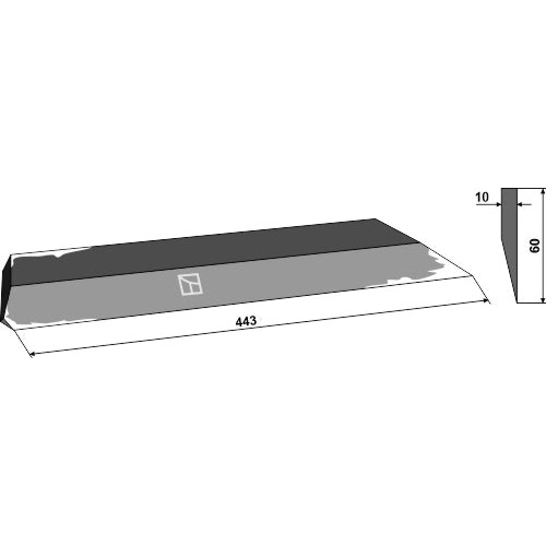 [LS07-CEN-014] Cuchilla lateral 443mm - izda - LS07-CEN-014