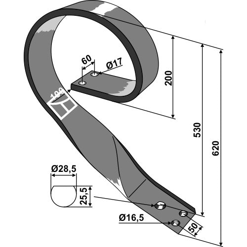 [LS08-BGS-010] Soporte - modelo derecho - LS08-BGS-010