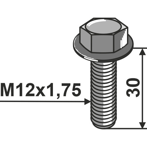[LS08-TGR-003] Tornillo - M12x1-75 - LS08-TGR-003