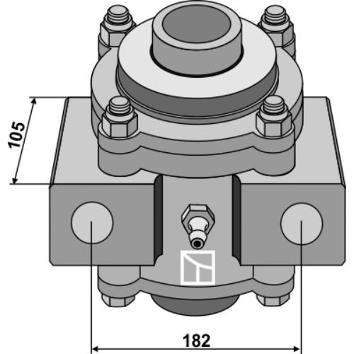 [LS08-RCR-023] Carcasa de rodamiento completa sin brida - LS08-RCR-023