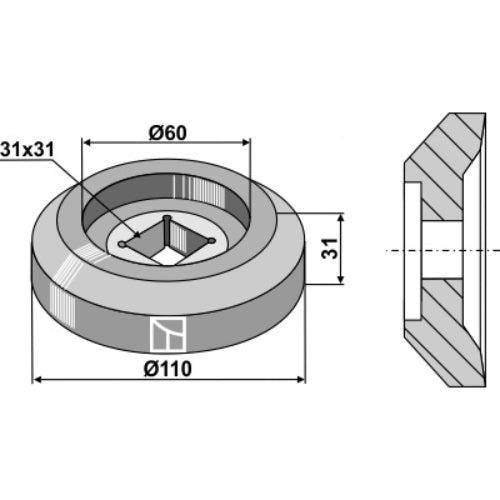 Brida - Ø110 externa - LS08-BDA-042