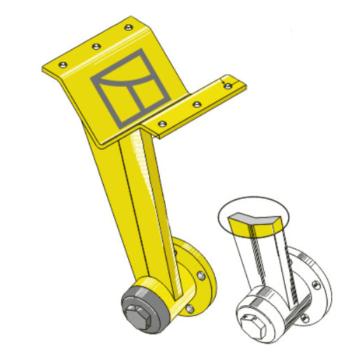 Soporte de discos reforzado - trasero - LS08-BGS-028