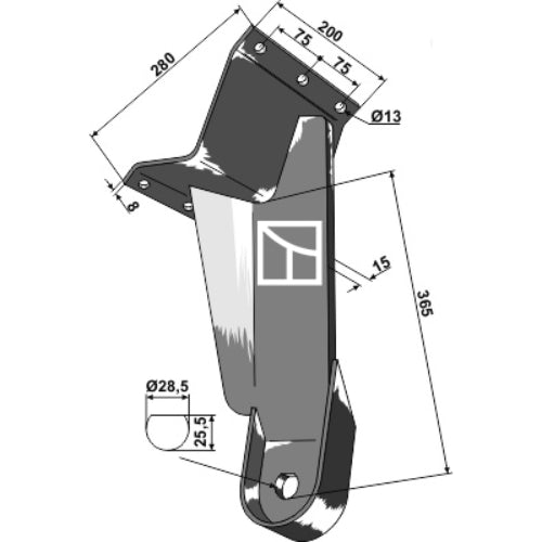 Soporte de discos - trasero - LS08-BGS-030