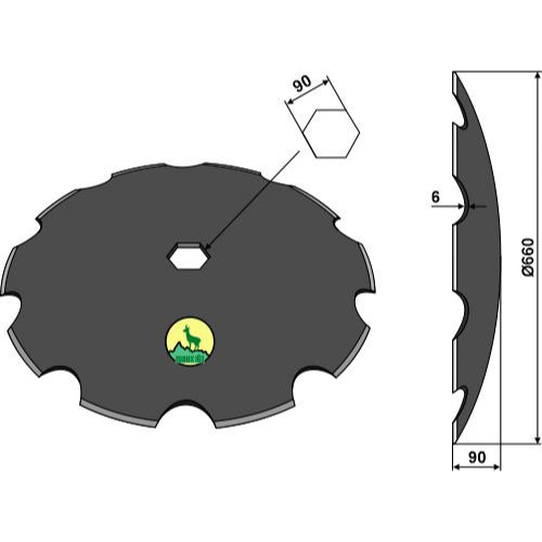 [LS08-DCS-069] Disco dentado - Ø660x6 - LS08-DCS-069