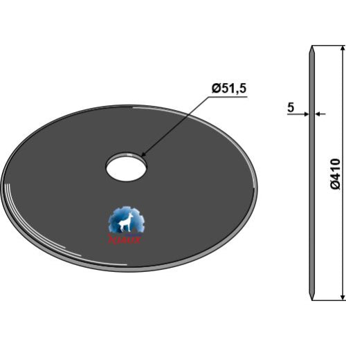 [LS08-DCS-073] Disco plano  - Ø410x5 - LS08-DCS-073