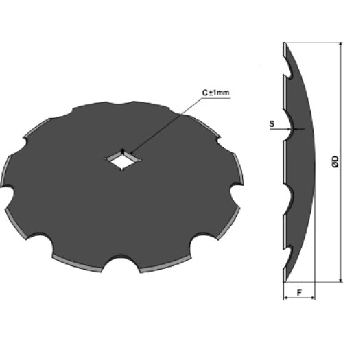 Disco dentado - Ø510x4 - LS08-DCS-199