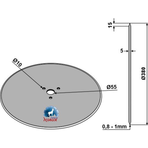 [LS08-DCS-344] Disco plano  - Ø380x5 - LS08-DCS-344