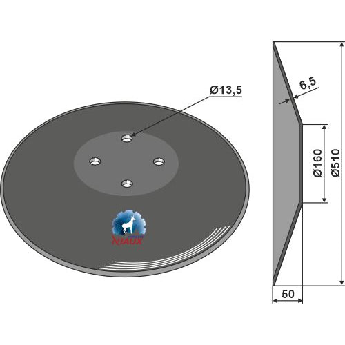 [LS08-DCS-358] Disco liso - Ø510x6-5 - LS08-DCS-358