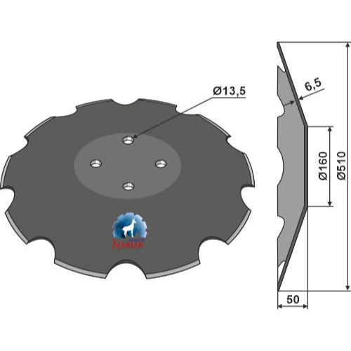 Disco dentado - Ø510x6-5 - LS08-DCS-361