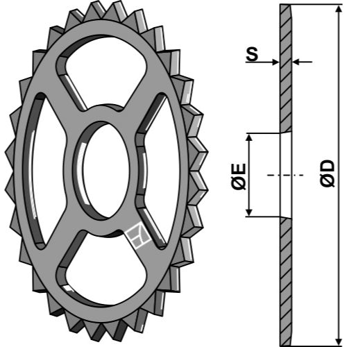 [LS08-ANL-004] Anillo estrellado - Ø470mm - LS08-ANL-004