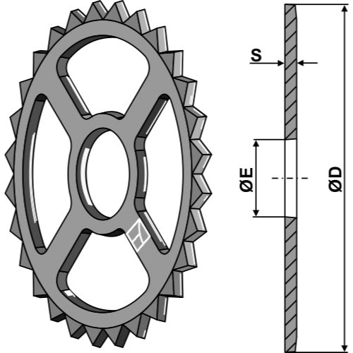 Anillo estrellado - Ø530mm - LS08-ANL-006