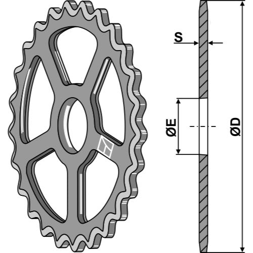 Anillo estrellado - Ø520mm - LS08-ANL-008