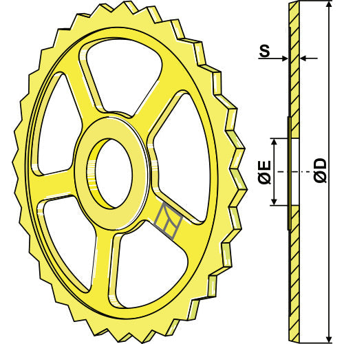[LS08-ANL-014] Anillo estrellado - Ø560mm - LS08-ANL-014