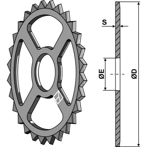 [LS08-ANL-017] Anillo estrellado - Ø620mm - LS08-ANL-017